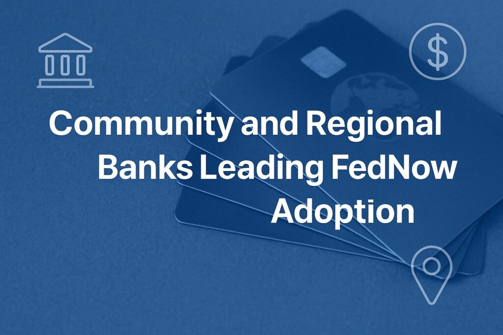 Community and Regional Banks Leading FedNow Adoption