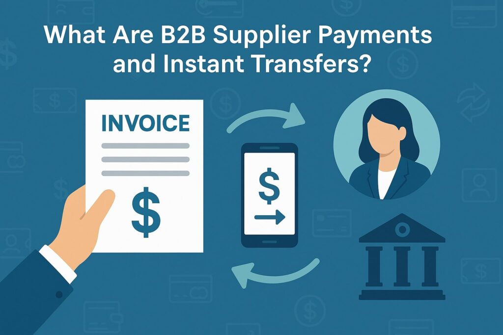 What Are B2B Supplier Payments and Instant Transfers?
