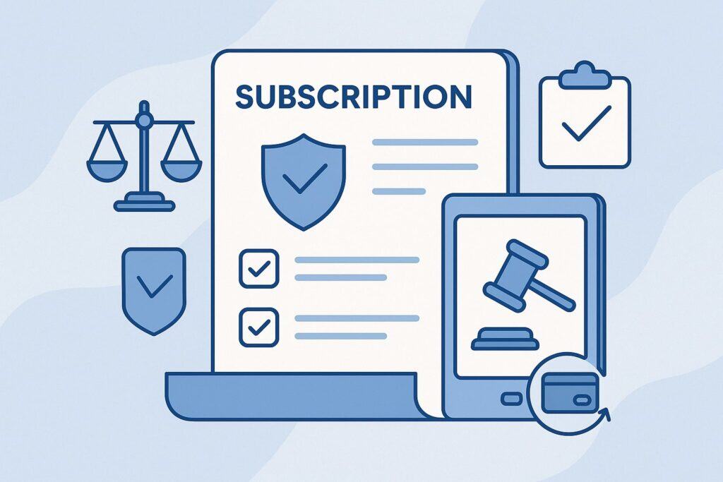 Legal and compliance snapshot for subscriptions using instant payments (US)