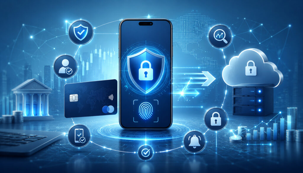 Secure instant payment protection illustration