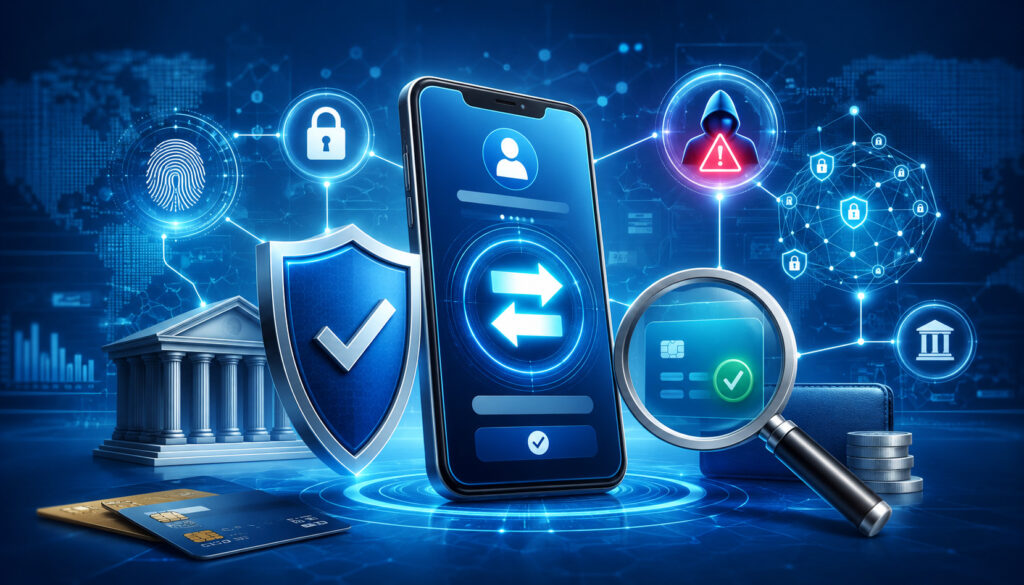 Instant payment fraud prevention illustration