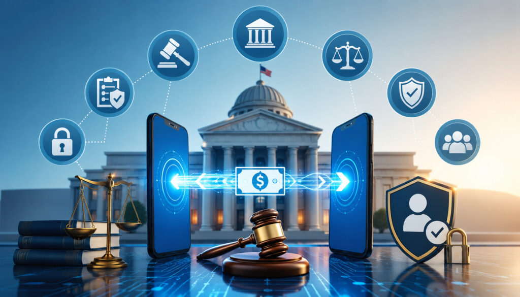Government regulations for instant payments illustration