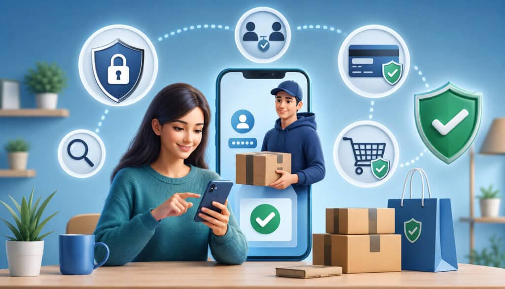 P2P payment safety tips for buyers illustration